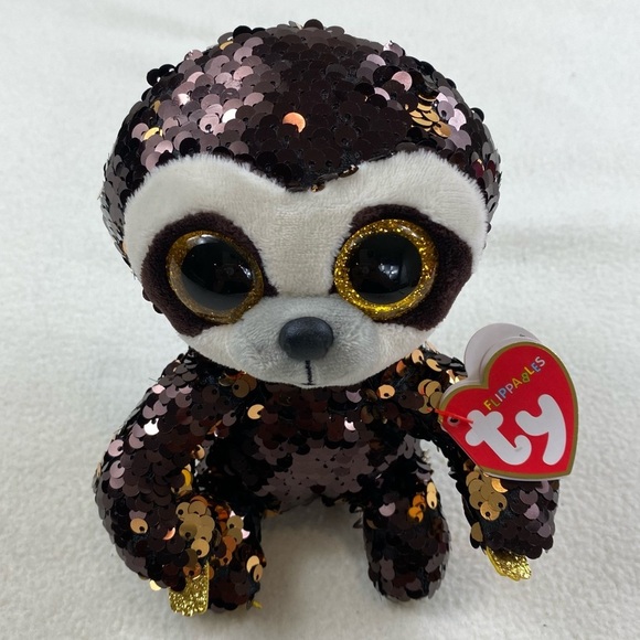 Vintage Ty Flippables ~ Sequins Collection 'Dangler' the Sloth‎ (6 inch) - Picture 2 of 10